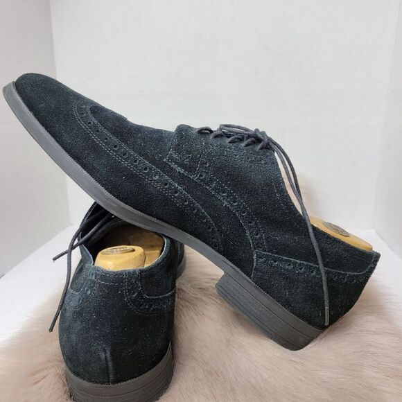 Cole Haan Men’s Suede Wingtip Oxford Derby Brogue C21170 Shoes Size 12 M - Picture 6 of 10